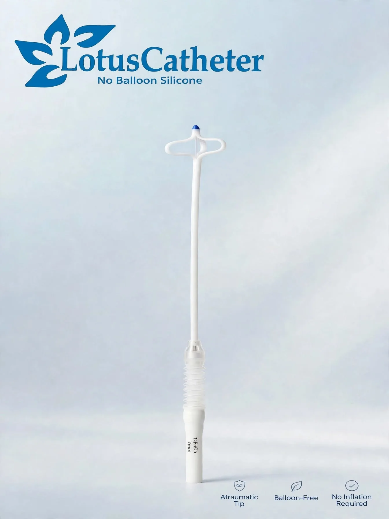 Lotus Catheter wings open, folding and collapsed